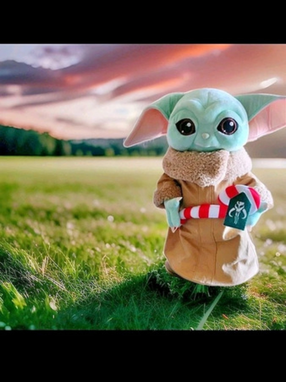 Star Wars The Child Plush Toy Green & Brown Like New